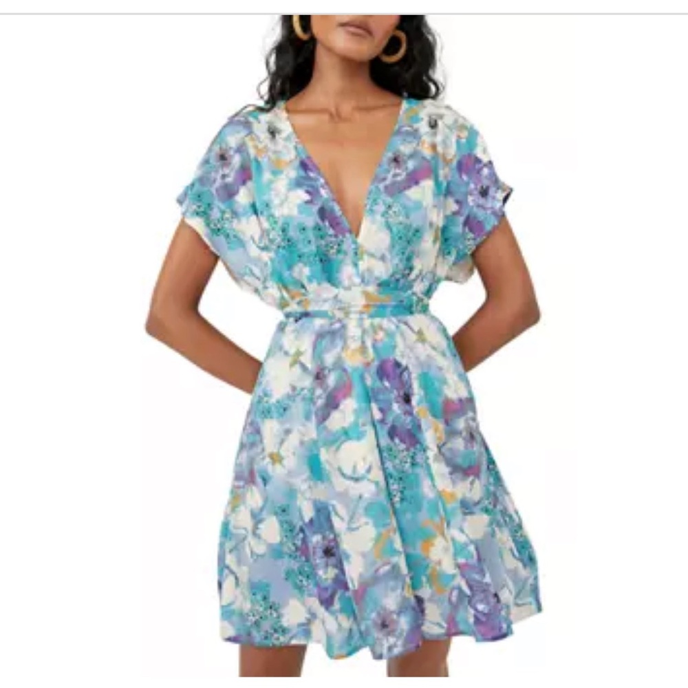 Free People Freddy Tie Mini Dress